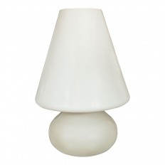 Pair of grey Murano glass lamps